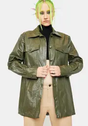 [4SI3NNA] Devon Snake Print Jacket