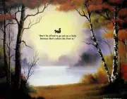 "Go Out On A Limb" Bob Ross Inspirational Mini Poster / Print 8"x10"