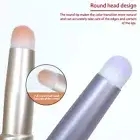 Mini Round Head Lip Lipstick Gloss Brush Lipstick Applicator Brushes With Lid+