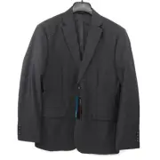 Perry Ellis Mens Principles Suit Jacket Gray Pocket Lined Blazer Formal 40 R New