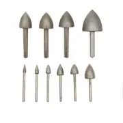 4-25mm Bullet Diamond Burr Set 3/6mm Shank Grinding Bit for Dremel Rotary Tool