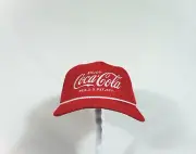 Mad Engine x Coke Cola Red & White Rope Corduroy Snapback Hat Sz OSFM NEW RARE