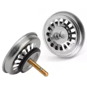 New Kitchen Waste Stainless Steel Sink Strainer Plug Drain Filter Basket Drainer