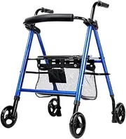 Walker,Rollator Walker Compact Rollator Walker with Seat, Folding Heavy Duty Rollator for Seniors Height Adjustable with 4 Wheels Walker Little Surprise