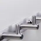 Coat Hook Vertical Wall Rack Entryway Stainless Steel Hooks Holder