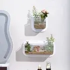 Wall-mounted Plastic Flower Pot Office Mini Vase