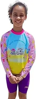 [RADICOOL SKINS] Radicool Australia - Kids Rashie - Save Our Wombats - Beach Shirt - Quick Dry - UPF 100+ UV Protection - Rash Guard