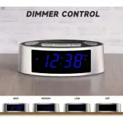 USB Plug White Noise Machine With Alarm Clock, 20 Soothing Sounds, Wake To Vibra