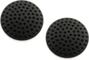 HJ Garden 6PCS Black Wall Protectors Door Handle Bumpers Buffer Guard Doorknob R