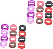 2sets Silicone Ring Dog Shears Finger Tip Finger Scissor Cuticle Thinning Hair Scissors Shear Ring Inserts Nail Scissors Grips Hair Thinning Comb Kitchen Scissors Corgi 12pcs*2