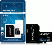 MORIC 512GB Micro SD Card with Adapter with Adapter SD Card Class 10 Memory Card