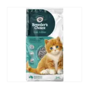 Breeders Choice Cat Litter 24L Formulated Pellets Recycled Paper Biodegradable