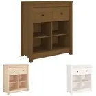 Solid Wood Pine Sideboard Side Cabinet Home Organiser Multi Colours vidaXL