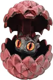 3D Printed Dragon Egg Toy, Fantasy Kids Toy, Articulated Dragon with Movable Joint, Enhanced Visual Impacts, Long-Lasting Fun, 4x4cm, for Fantasy Lovers and Collectors