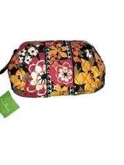 Vera Bradley Wedge Cosmetic Bag Bittersweet NWT