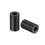 Nylon Round Spacer Washer 3.2mmx7mmx10mm Unthreaded for M3 Screws Black 100Pcs