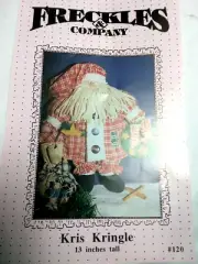 13" Kris Kringle Doll 120 Craft Sewing Pattern Freckles & Company Christmas UC