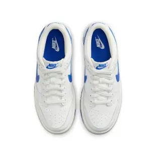 【NIKE 耐吉】休閒鞋 女鞋 大童 運動鞋 DUNK LOW GS 白藍 DH9765-105