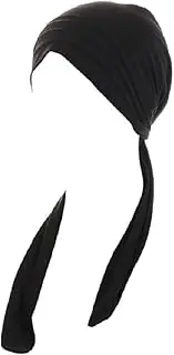 [Generic] Women Turbans, Long Tail Turban Hat Adjustable Hijab Undercap Women Stretch Flower Headscarf for Girls