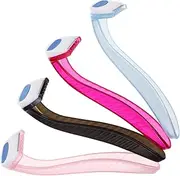 BESTYASH 4pcs Women Manual Hair Removal Shaver Compact Portable Body Hair Trimmer for Face Underarms and Legs Safe Reusable