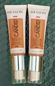 Revlon PhotoReady Candid Foundation, Natural Finish #500-Almond LOT OF 2