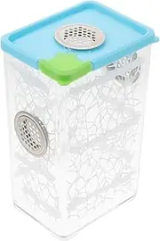 Abaodam Jumping Spider Enclosure for Small Reptiles Transparent Micro Habitat with Easy Maintenance for Indoor Use for Chameleons Jumping Spiders