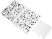 Alipis 1 Set Silicone Alphabet Stamp Baking Mold Letter Imprint Tool for Cakes Desserts Food Grade Silicone for Family Baking Activities