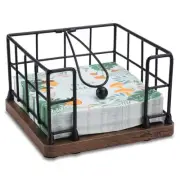 Napkin Holder Flat for Table, Modern Farmhouse Metal Napkin Holder with