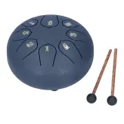 (Navy Blue)6in 8 Tones Tongue Drum With Mallets Music Book Musical Percussion HG