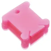 150 Pcs Plastic Floss Bobbins Thread Cards Cross DIY Sewing Storage Pink