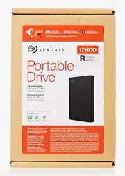 Seagate Portable 1TB-20TB External Hard Drive HDD – USB 3.0 for PC, Mac, Playsta