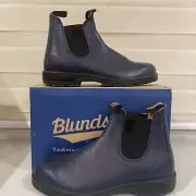 Men’s Blundstone Navy Blue Leather Chelsea Boots Size 12 Brand New With Box