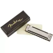 Fender Blues Deluxe 10-Hole Diatonic Harmonica with Case, Key of D