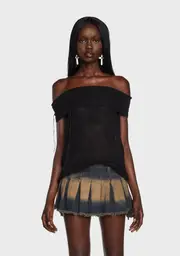 [ZEMETA] Peak Into Me Knit Top