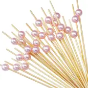 100 Pcs Bamboo Cocktail Picks,Cocktail Skewers for Appetizers Picks, Fancy Cockt