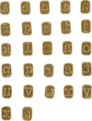 Hotstamps Mini Lowercase Alphabet Set for Branding and Personaliz