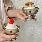 Stainless Steel Ice Cream Sundae Coup Dessert Cups Bowls Icecream Serving NEW