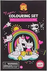 Tiger Tribe Neon Coloring Set - Unicorn & Friends