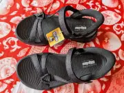 Go Walk Flex Sandal-Illuminate Black 9 New With Box Skechers Hands Free Slip-ins