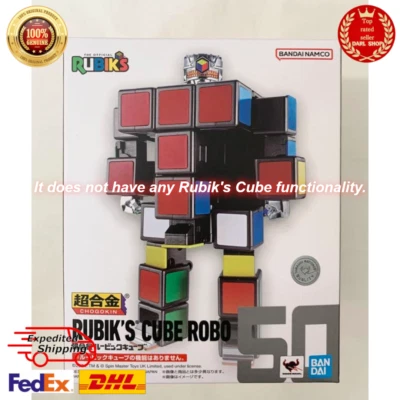 Chogokin Rubik's Cube 5.7" 14.5 cm ABS & Die-Cast Pre-painted Action Figure New