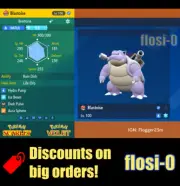 6IV Shiny Blastoise Pokemon Scarlet and Violet