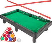 Parliky 1 Set Mini Pool Table Desktop Billiard Game for Cues Balls and Tripod for Home and Office Play Enhances Hand Eye Coordination