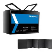 GENTRAX 12V Lithium Battery 100Ah + VoltX 160W Solar Panel Kits