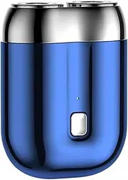 Allayu Labor Saving Mini Magnetic Shaver. Large Capacity Battery for Durable Double Headed Mini Magnetic Shaver. ABS, Blue