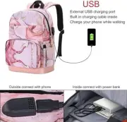 20L Laptop Backpack for Women Polyester Anti-Theft Casual Daypack 15.6-16 inch 2