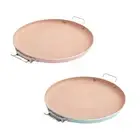 Korean BBQ Pan Indoor or Outdoor Grilling Pan Round Barbecue Pan BBQ Griddle for