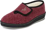 [Schawos] Johanna Women's Felt Slippers with New Wool Lining Anatomical Footbed Active Heel Cushioning