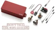 EMG 81-8H RED 8 STRING ACTIVE SOLDERLESS HUMBUCKER VERSION GUITAR PICKUP & WIRES