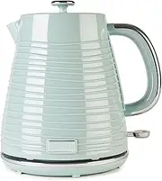 [HADEN] Devon Green Kettle - 1.7L Capacity, BPA-Free - Auto-shutoff & Boil-Dry Protection - Cordless Design - 3000W Fast Boil Kettle - Removable Filter