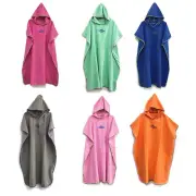 Beach Towel Bath Hooded Changing Robe Quick Dry Towel Men Women Poncho BathrobeД